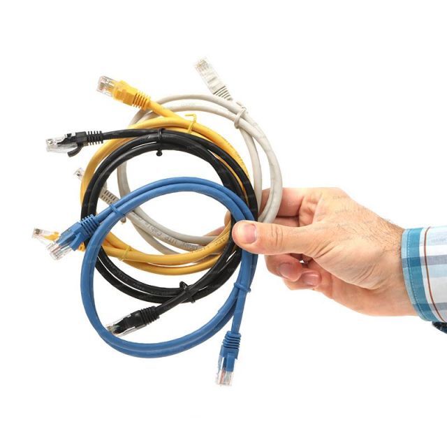 TX-CB-NT5U100Y CAT5E 1M CCA Solid UTP Sarı Network Kablosu