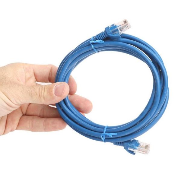 TX-CB-NT5U200BU CAT5E 2M CCA Solid UTP Mavi Network Kablosu