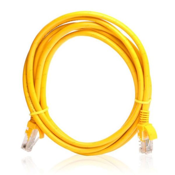 TX-CB-NT5U200Y CAT5E 2M CCA Solid UTP Sarı Network Kablosu