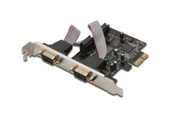 DS-30000-1 2 Port Seri (DB9) Low Profile Bracket PCI Express Kartı