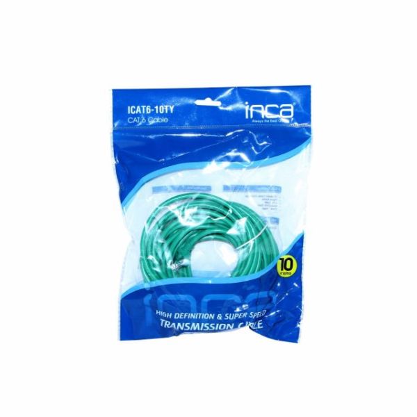ICAT6-10TY CAT6 10 METRE YEŞİL KABLO