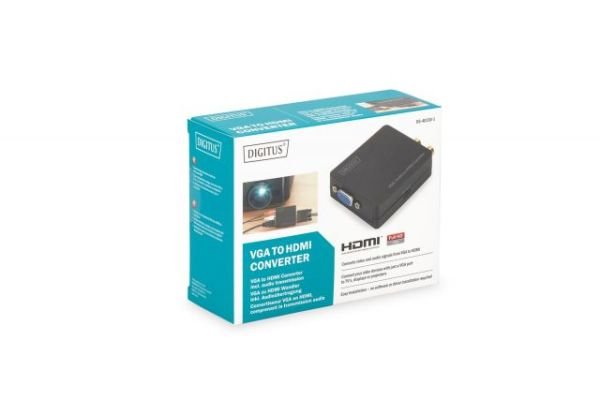 DS-40130-1 VGA Video / Audio <-> HDMI Video Çeviricisi, 1920 x 1080 piksel (Full HD