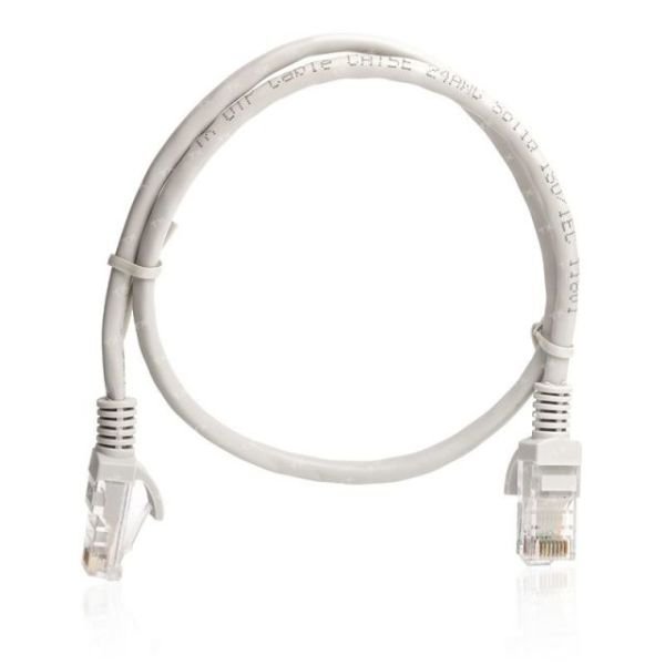 TX-CB-NT5U50G CAT5E 0.5M CCA Solid UTP Gri Network Kablosu