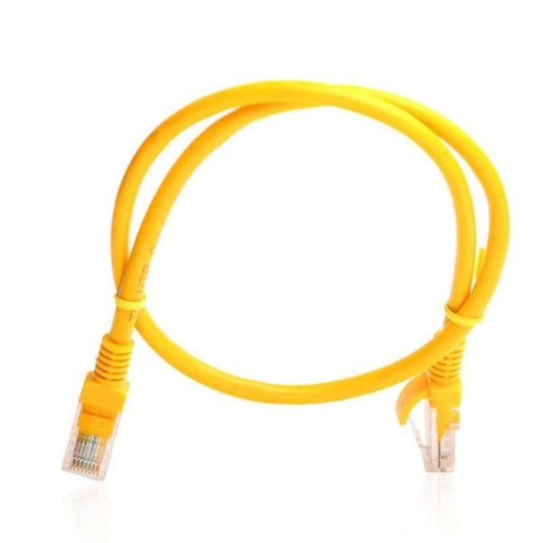 TX-CB-NT5U50Y CAT5E 0.5M CCA Solid UTP Sarı Network Kablosu