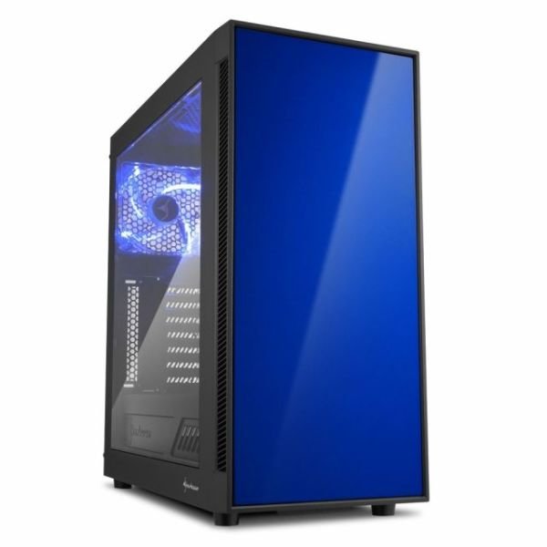 AM5-WINDOW-BLUE Pencereli Powersız 2xUSB3.0 2xLED Fanlı Midi Tower Mavi Kasa