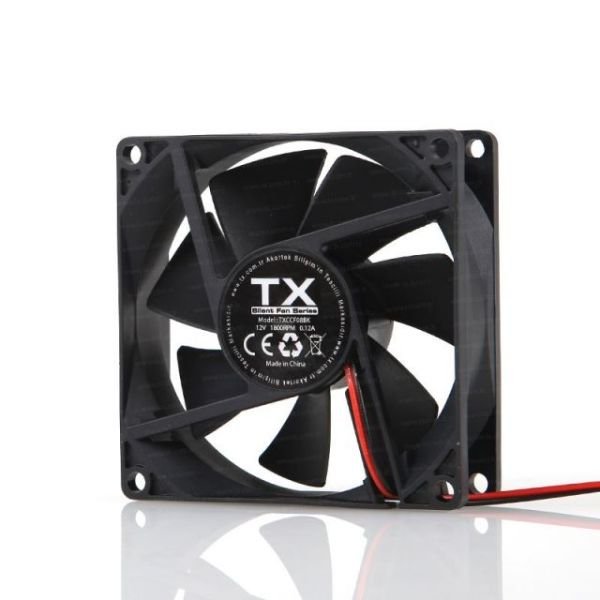 TXCCF08BK 8 cm siyah kasa fanı