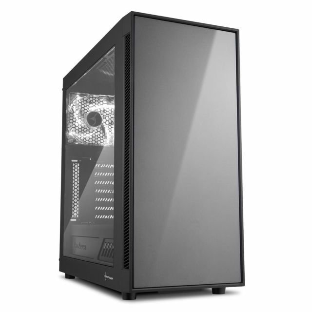 AM5WINDOW-TITANYUM Pencereli Powersız 2xUSB3.0 2xLED Fanlı Midi Tower Titanyum Kasa