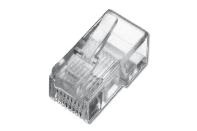 A-MO-8-8-SR-100 Modüler Fiş Cat5E, Rj45 8P8C Zırhsız (Unshielded) Yuvarlak Kablo