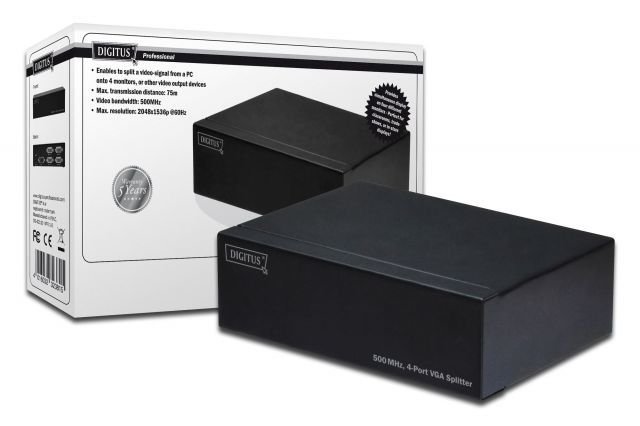 DS-42110 2048x1536 DPI 500MHz 4?lü VGA Video Çoklayıcı