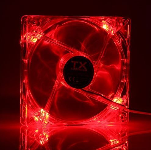 TXCCF12RD 12cm Kırmızı Sessiz Kasa Fanı