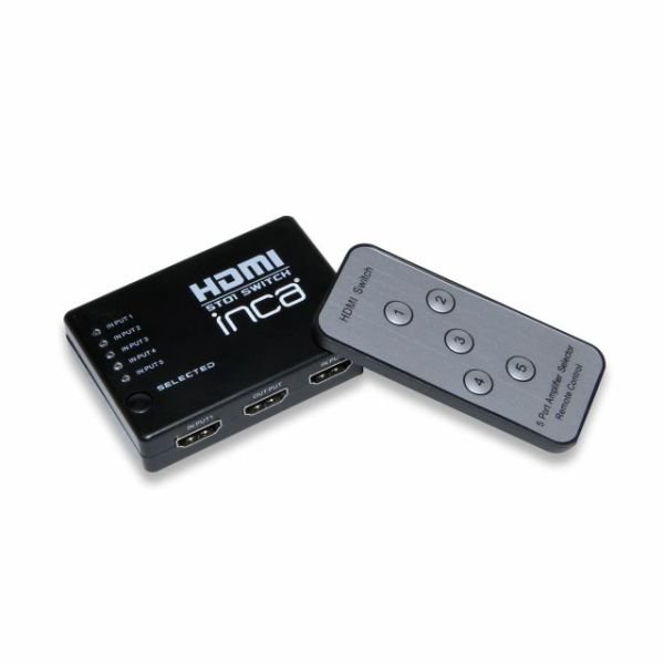 IHSK-05 5 Giriş 1 Çıkış Uzaktan Kumandalı Hdmı Swich