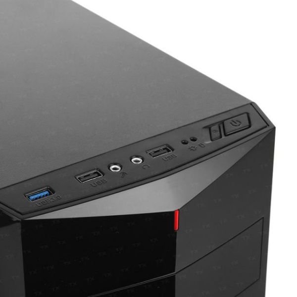 TXCHK3S 1xUSB3.0 2xUSB2.0 8cm Fan Midi Tower ATX Siyah Kasa