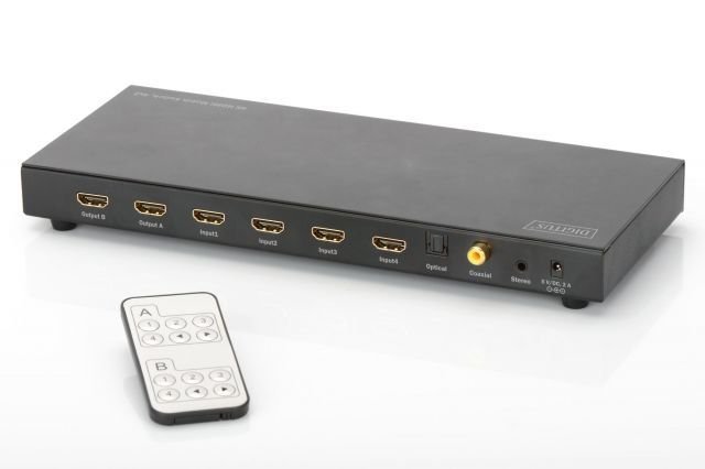 DS-50304 4 Giriş 2 Çıkış HDMI Matrix Switch
