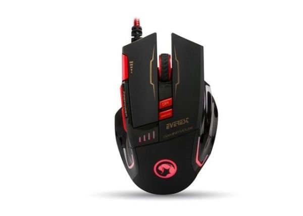 SGM-X10S Gaming Mouse Pad ve USB Gaming Siyah Mouse