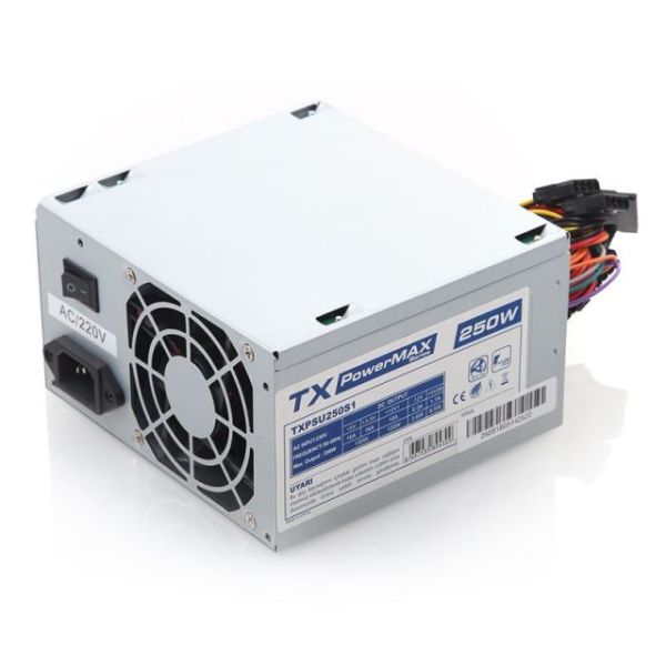 TXPSU250S1 250W KUTULU 8CM FANLI 2XSATA 2XIDE POWER SUPPLY