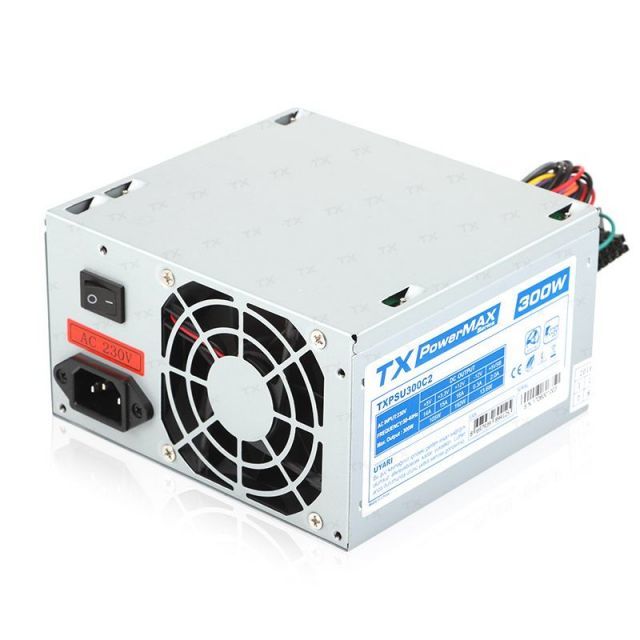 TXPSU300C2 300W KUTULU 8CM FANLI 2XSATA 2XIDE POWER SUPPLY