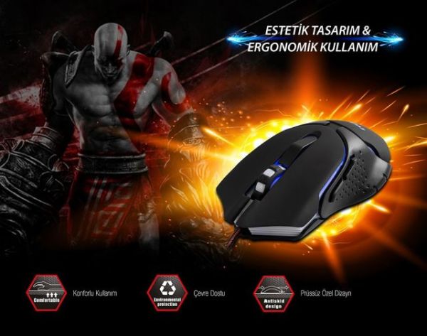 SGM-X8 USB Gaming Mouse Pad ve Oyuncu Mouse