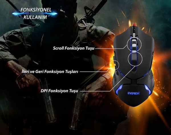SGM-X8 USB Gaming Mouse Pad ve Oyuncu Mouse