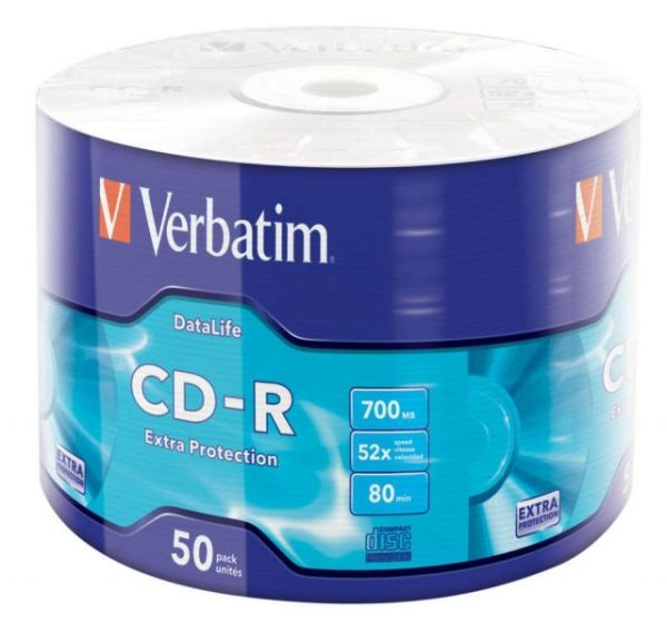 43787 CD-R 50 Wrap Extra Protection 52x 700MB