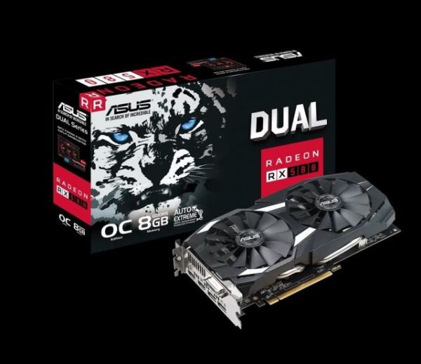 DUAL-RX580-O8G RX580 8GB 256B DDR5 DVI/HDMI/DP AMD Gaming Ekran Kartı