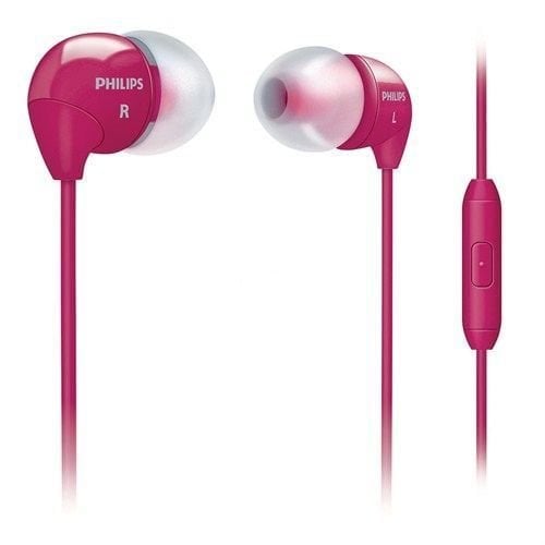 SHE3595PK Silikonlu Kulak İçi Pembe Kulaklık