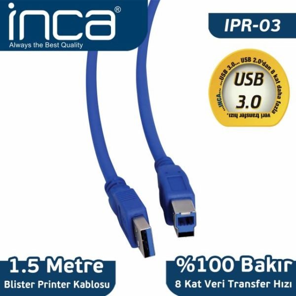 IPR-03 1M USB 3.0 Prınter Kablo