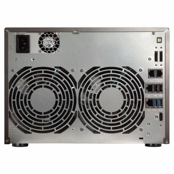 AS-6210T 10 SLOT NAS I-1.6GHZ QUAD 4GB 4XGBETH 2XESATA 3XUSB3 25NVR 4K