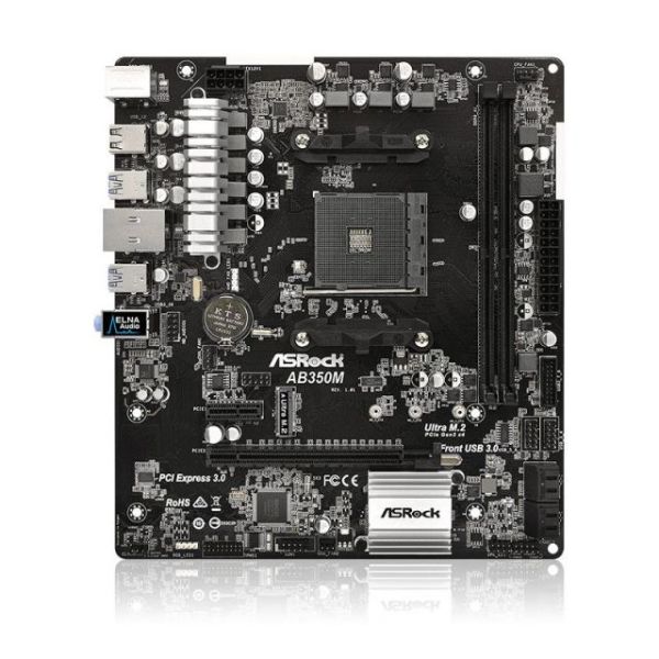 ASRAB350M AMD AB350 AM4 DDR4 3200MHz Anakart