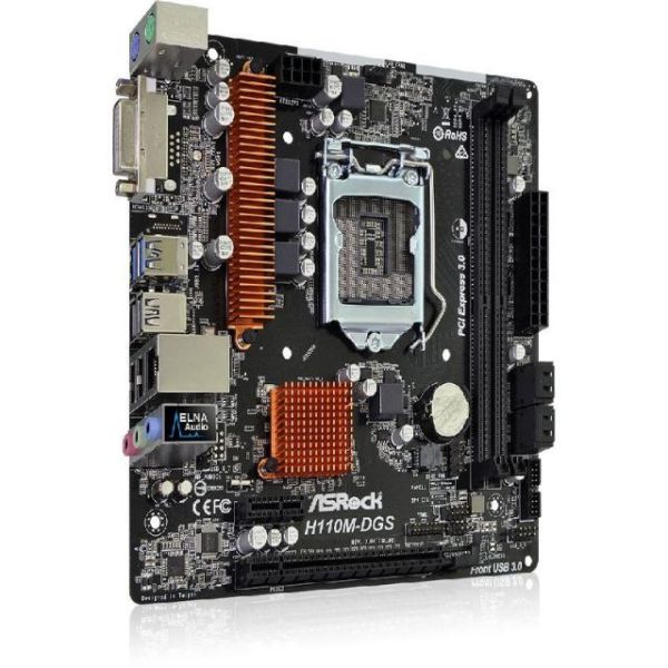 ASRH110M-DGS-R3 Intel H110 1151 DDR4 2133MHz DVI-D Anakart