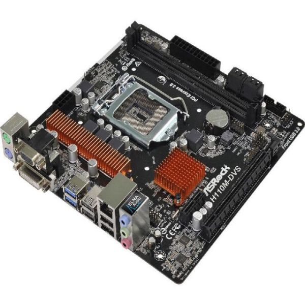 ASRH110M-DVS-R3 Intel H110 1151 DDR4 2133MHz DVI-D/D-Sub Anakart