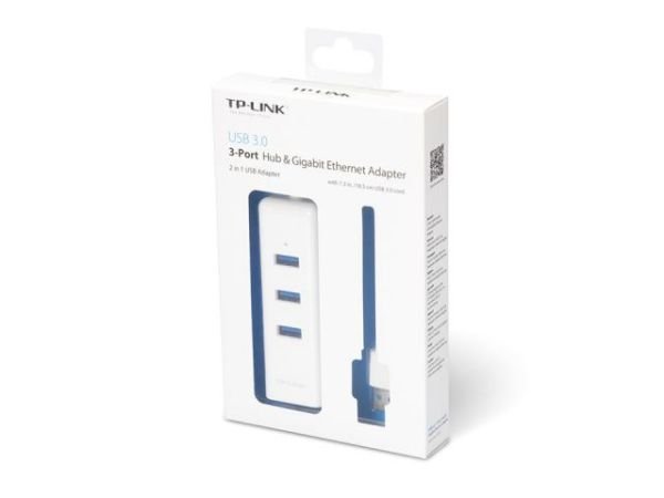 UE330 USB3.0 3 Port Hub ve Gigabit Ethernet Adaptör Çoklayıcı