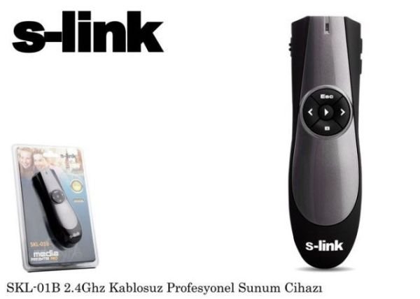SKL-01B 2.4GHZ Presenter Lazer Siyah USB Kumanda