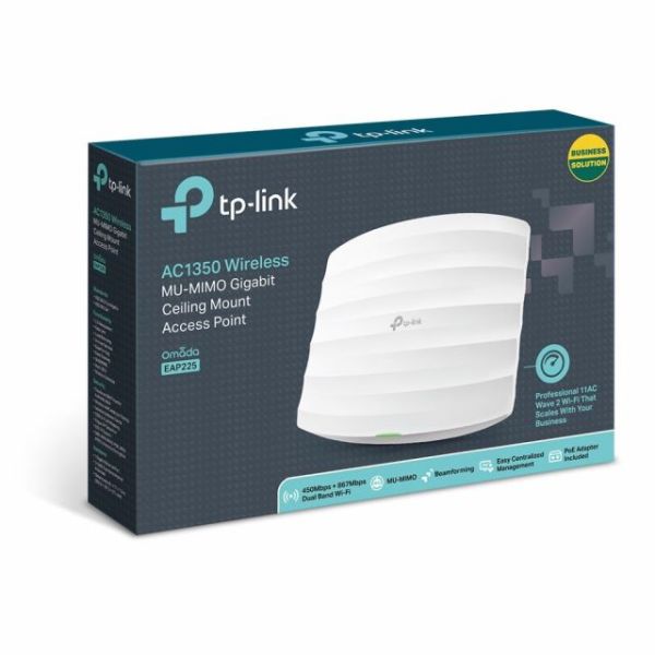 EAP225 1200Mbps Ac1350 Çift Bant Gigabit Tavan Tipi Access Point