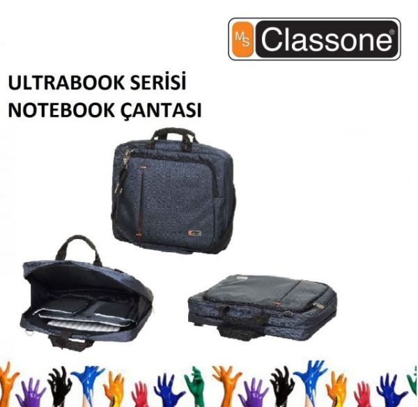 UL161 13-14-15.6 Ultracase Serisi Lacivert Notebook Çantası