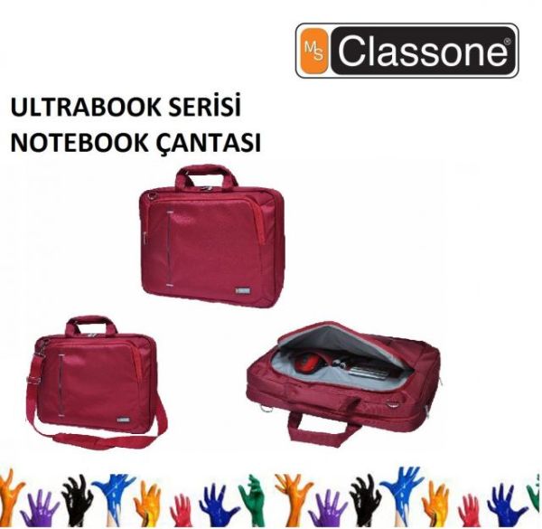 UL162 13-14-15.6'' Ultracase Serisi Kırmızı Notebook Çantası