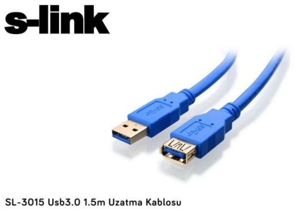 SL-3015 1.5 Metre USB 3.0 Uzatma Kablosu.