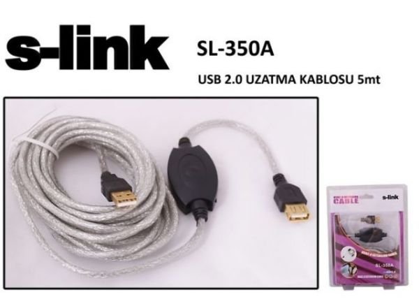 SL-350A 5 Metre Usb 2.0 Uzatma Kablosu