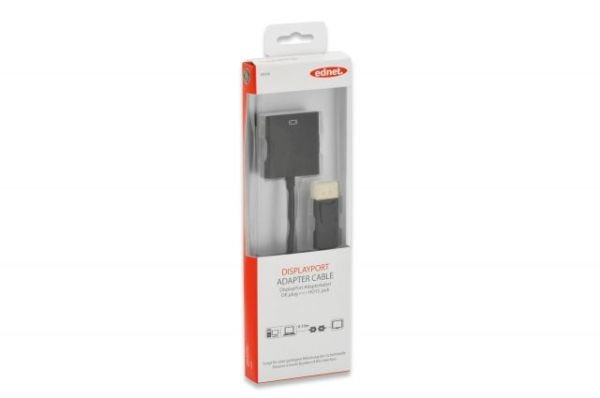 ED-84506 DisplayPort - VGA Adaptör Kablosu, DP Erkek- HD15 Dişi, 0.15 metre