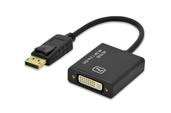 ED-84516 DisplayPort Adaptör Kablosu, DP Erkek - DVI-I (24+5) Dişi, 0.20 metre,