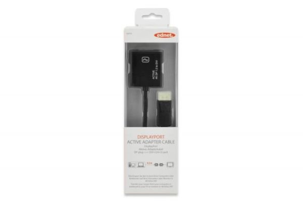 ED-84516 DisplayPort Adaptör Kablosu, DP Erkek - DVI-I (24+5) Dişi, 0.20 metre,