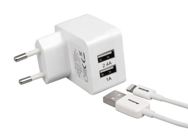 AWE-102Y DUAL USB 3 mAh 3,7V Usb Powerbank Gumus