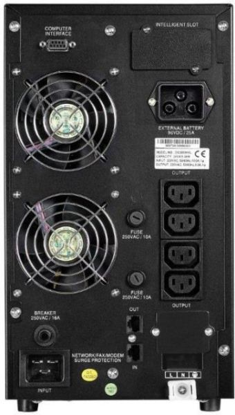 EDX1000H Online 1000VA 1F/1F 7-14 Dk 3x7.2AH Akülü UPS
