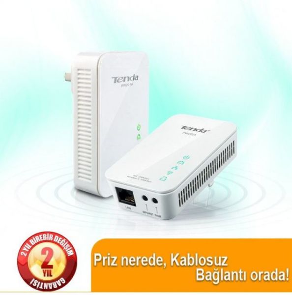 P200KIT HomePlug 1Port Kablolu 200Mbps