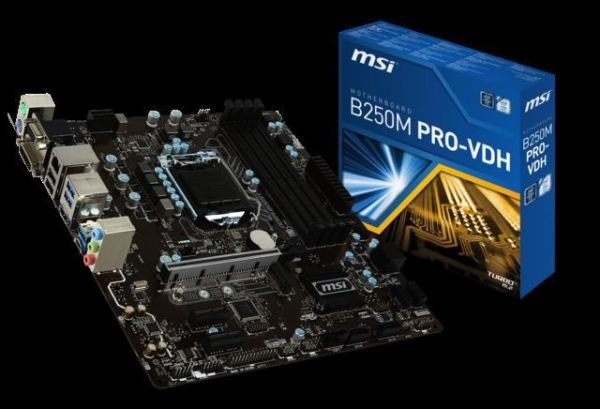 B250MPROVDH Intel B250 1151 DDR4 2400MHz HDMI/DVI/VGA Anakart