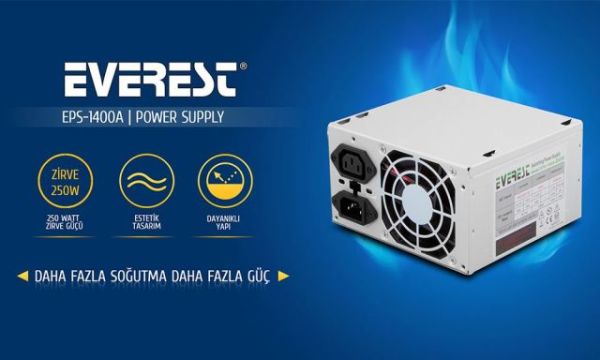 EPS-1400A 200W KUTUSUZ 8CM FANLI 2XSATA 2XHDD PSU POWER SUPPLY