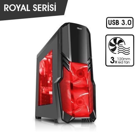 JBST-VKG1001S Pencereli Midi Tower Powersız Siyah Kasa