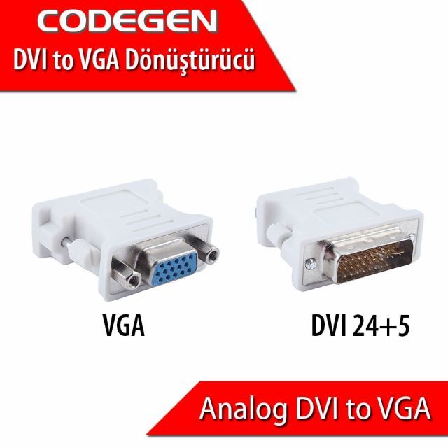 CPR01 VGA -DVI VGA Dişi / DVI Erkek Çevirici Adaptör