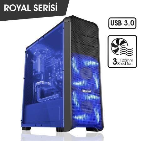 JBST-VKG1008S Pencereli Midi Tower Powersız Siyah Kasa