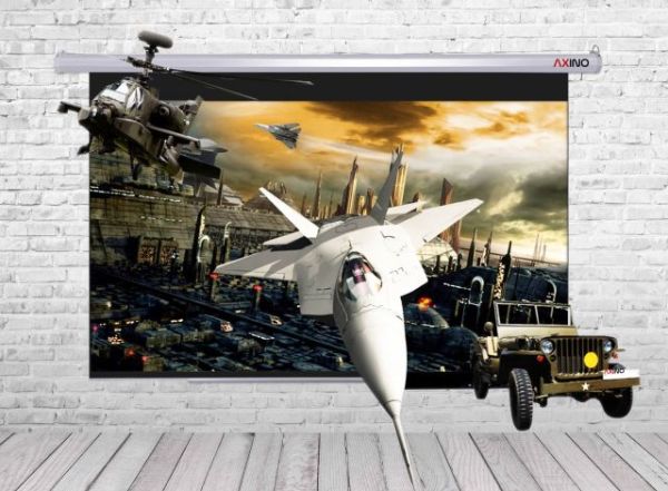 EPS-200 200x200 Motorlu Projeksiyon Perdesi