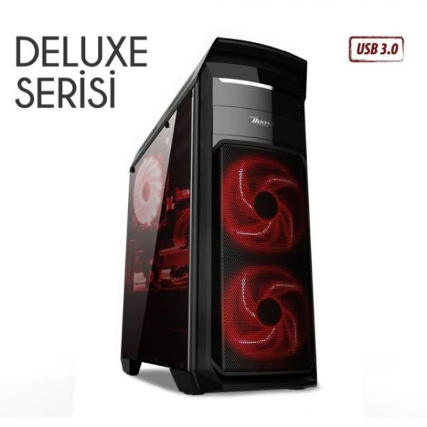 JBST-VKG1010B Pencereli Midi Tower Powersız Siyah Kasa